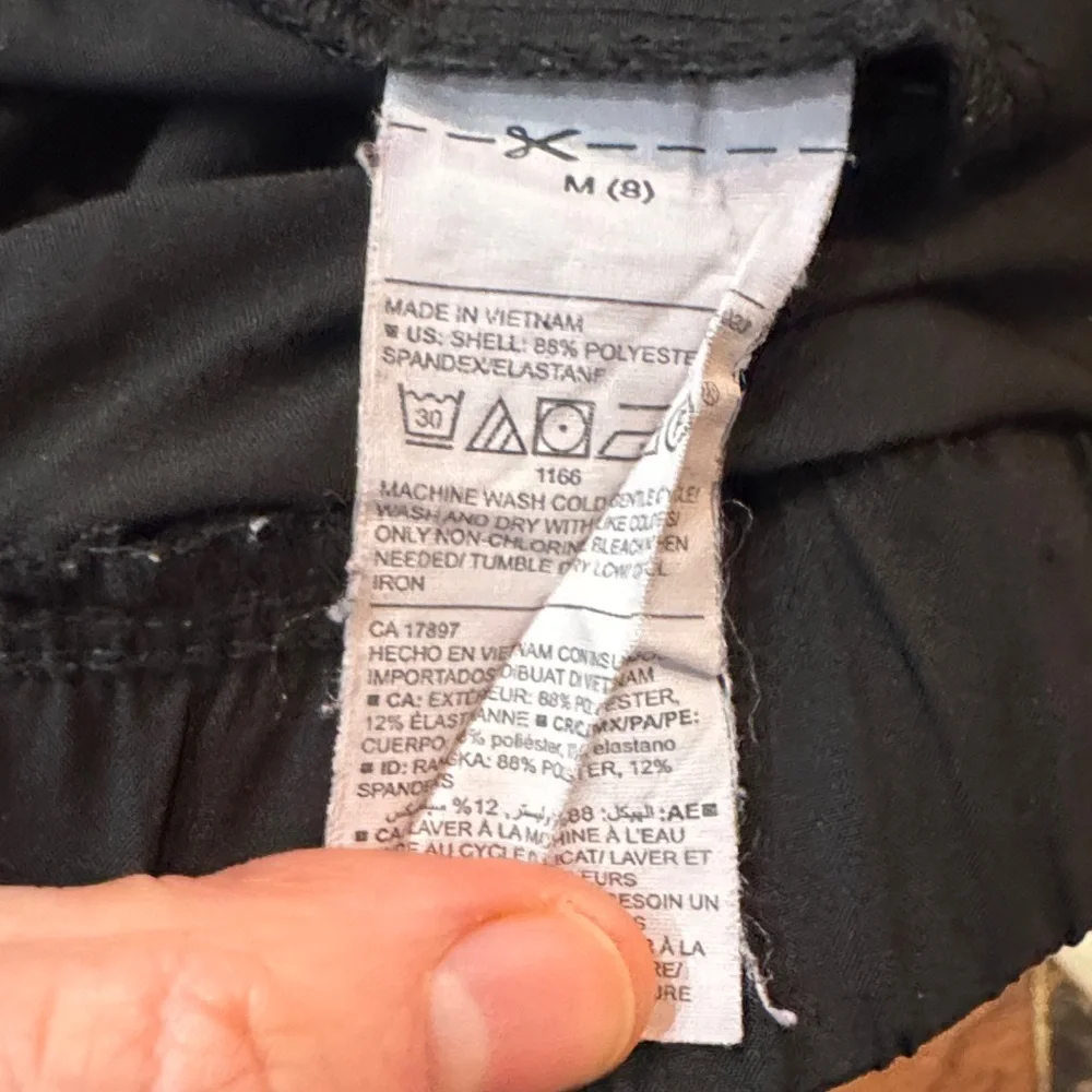 Old Navy Black Girl Drawstring Jogger Pants size M (8)